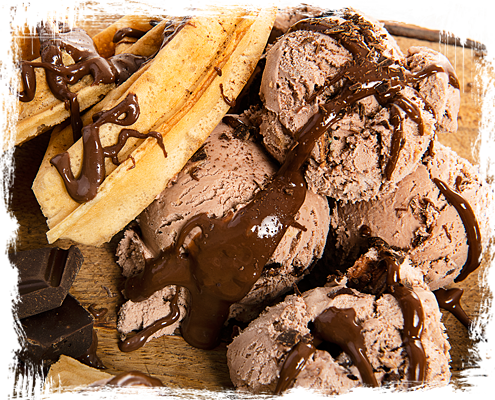 Ice cream Belgian chocolate